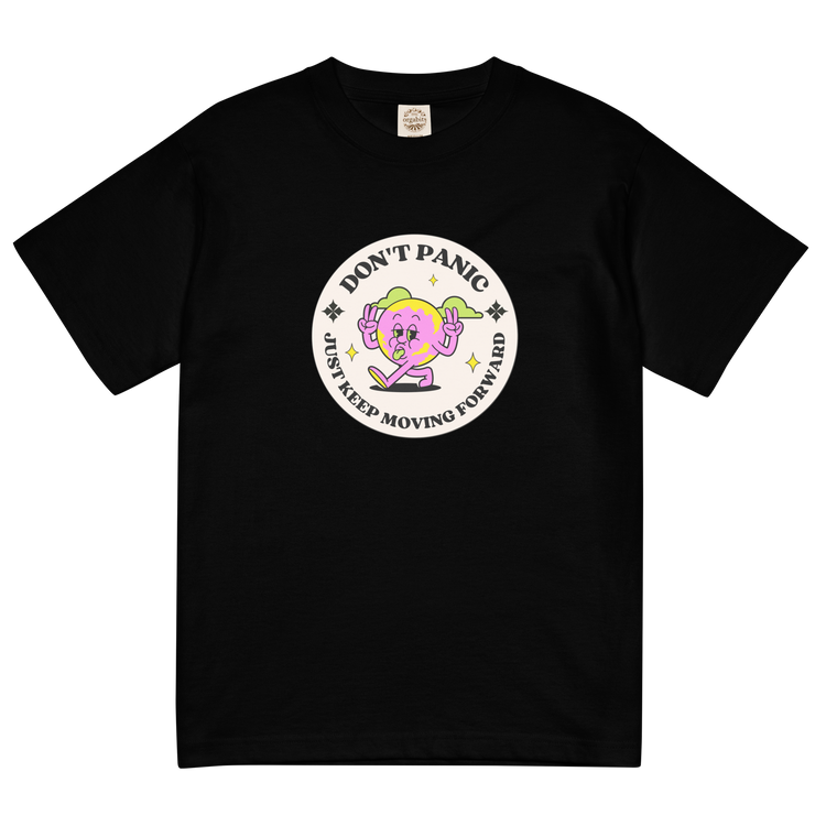 "PINKY Don't Panic" Lightweight cotton t-shirt