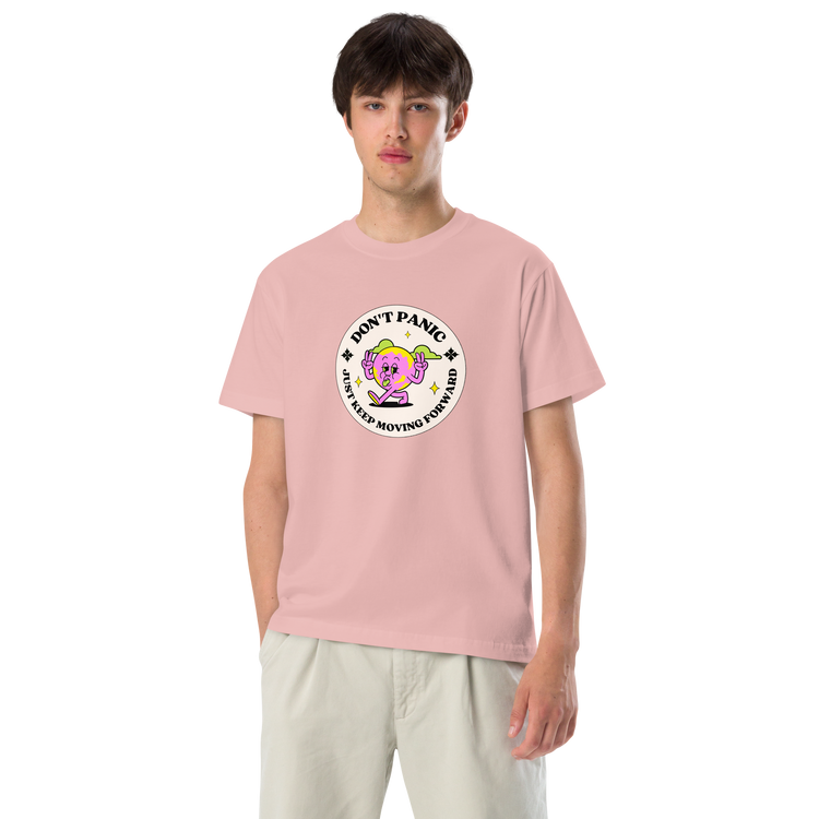 "PINKY Don't Panic" Lightweight cotton t-shirt