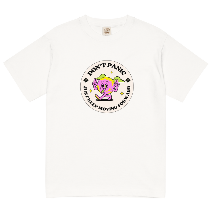 "PINKY Don't Panic" Lightweight cotton t-shirt