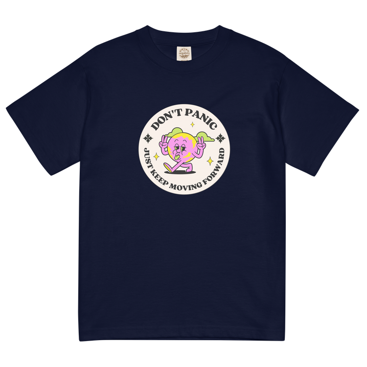 "PINKY Don't Panic" Lightweight cotton t-shirt