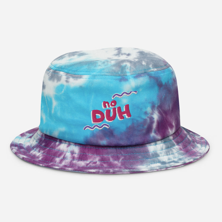 "NO DUO" Tie-dye bucket hat