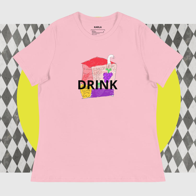 KARLA DRINK BOX Women's Relaxed T-Shirt