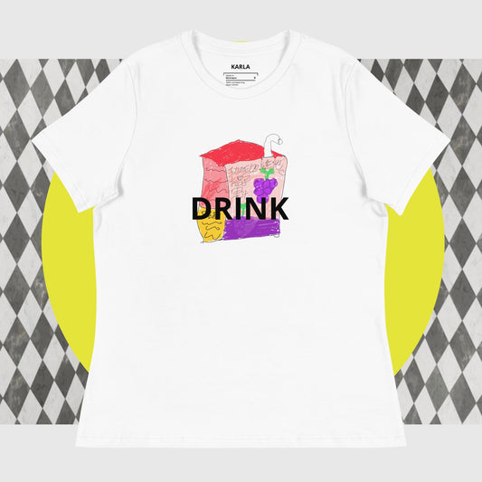 KARLA DRINK BOX Women's Relaxed T-Shirt