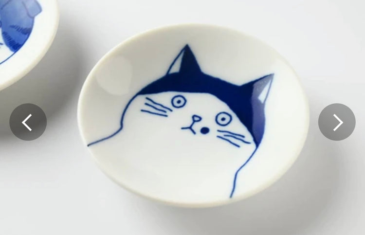 5 plates Cat Soy Sauce Plate Gift Sets